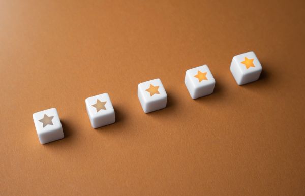Five Stars Of Success. Evaluation Of Service Quality. Feedback Overview. Popularity, Prestige. High Reputation Rating. Successful Business, Satisfied Customers. - Auster Inteligência Contábil